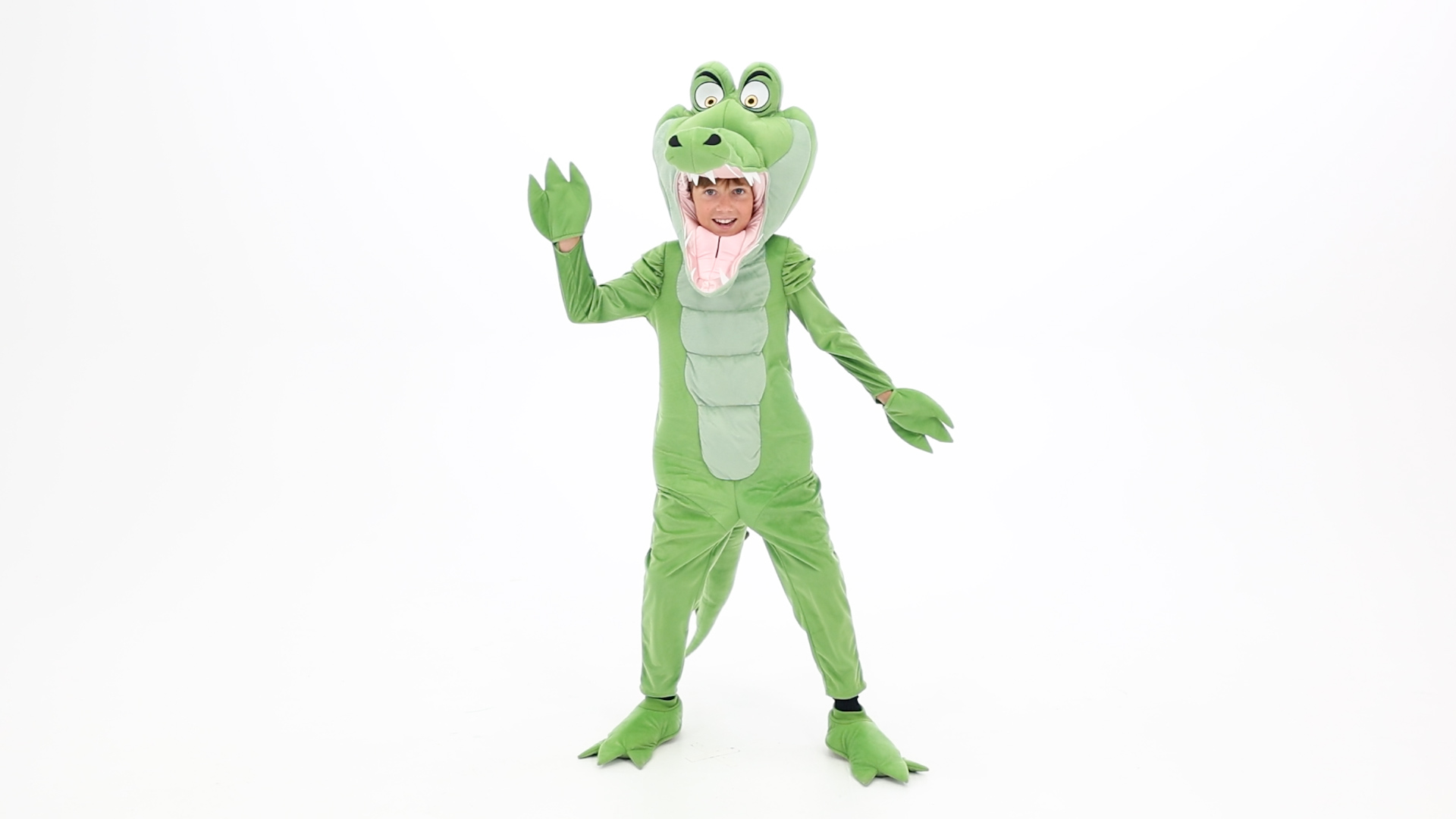 Fly to Neverland and become the adorable menace to Captain Hook with our exclusive Disney Peter Pan Tick-Tock Crocodile Costume for Kids! This costume is perfect for Halloween, playtime and more!